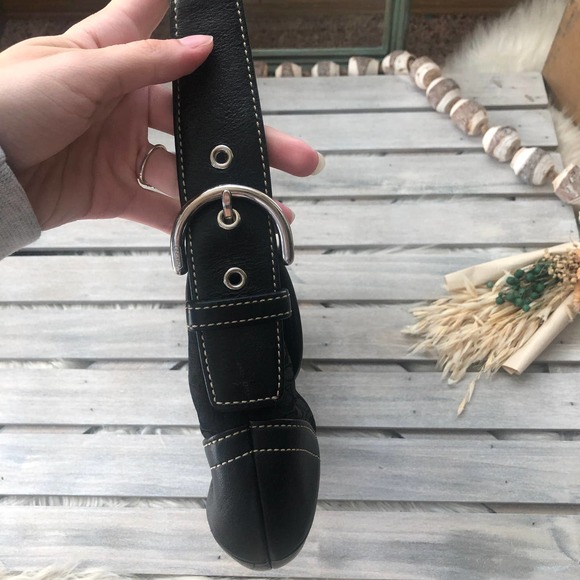 Vintage Y2K Coach Signature Black Soho Boho Purse Bag - Picture 9 of 10